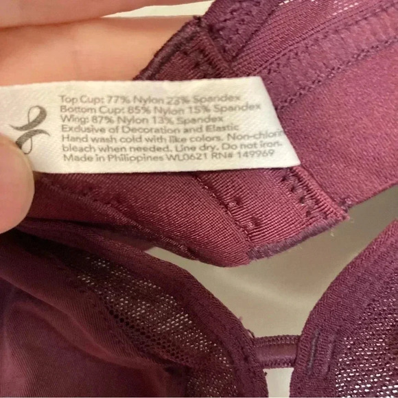 Lively  burgundy bra size 3 - Picture 3 of 4